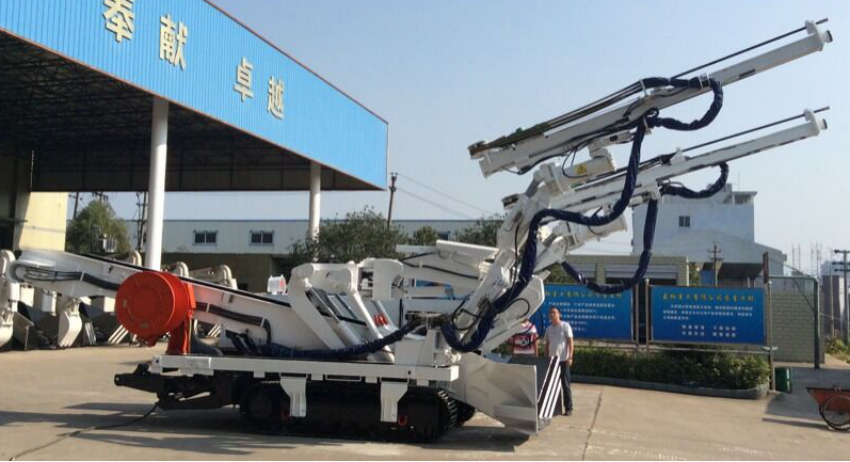 Double Boom Loading, Excavating, Drilling and Bolting Machine